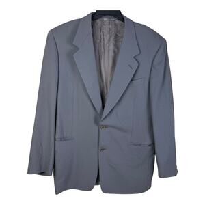 CANALI Proposta Pure Wool Blazer Coat Jacket - Mens 52L Long 52 - Gray